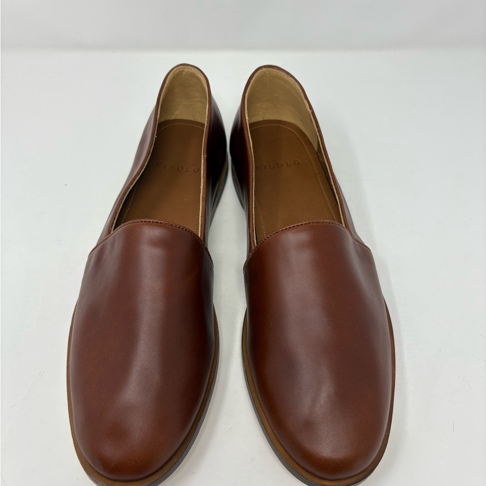 Nisolo Men’s Leather Slip-On Loafers | Brown | Size 12
